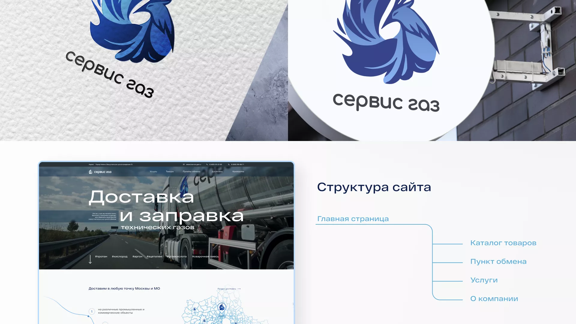 Создание сайта компании «Сервис газ» в Каменке
